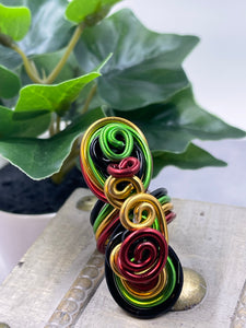 Afrocentric Long Wire Ring
